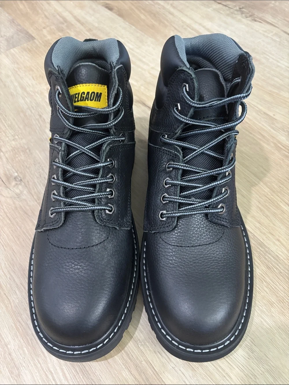 NEW Men’s WELGAOM Steel Toe Leather Work Boots